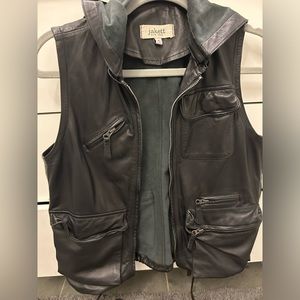 Jakett brand Greta vest black — soft 100% leather perfect condition